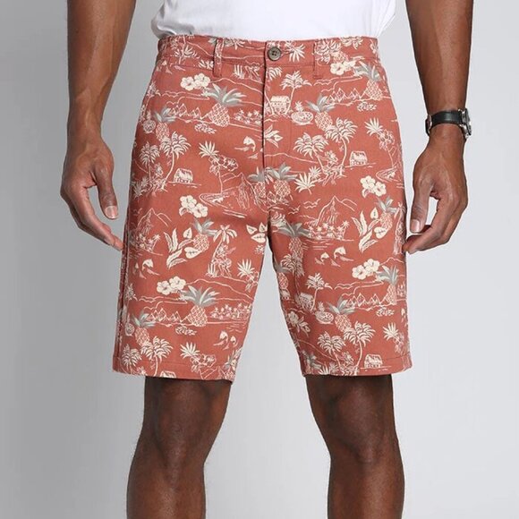 Jachs Other - 🆑Jach's Printed Stretch Chino Short Tropical Pink Print Size 33